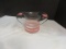 Pink Painted Art Glass Hat Vase