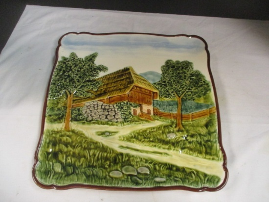 Germany Country Setting 12" Square Wall Plate