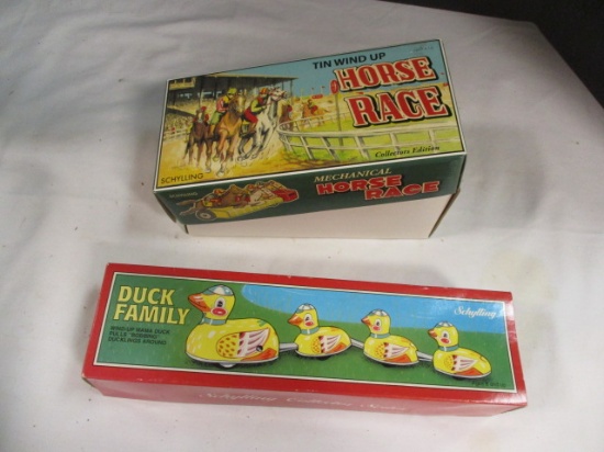Schylling Duck Family Windup Toy & Horse Race