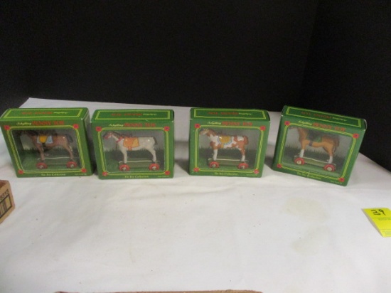 Schylling Tin Toy Horses (Lot of 4)