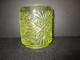 Imperial Glass Yellow Candy Jar