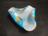 Art Glass Handpainted Bowl