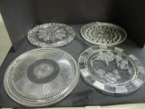 Clear Glass Platters/Cake Plates