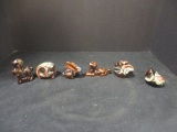 Glazed Pottery Animals Grouping