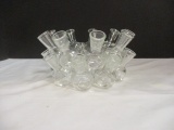 Clear Glass Cluster Vase