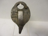 Vintage G. Slaight Solid Brass Padlock with Key
