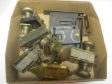 Old Locksets, Escutcheon Plates, Trunk Hasp Lock, Iron Strike Plates, etc.