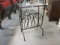 Black Wrought Iron Magazine Rack Table