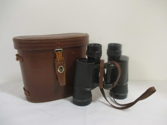 Pair of Selsi Luminous 7x35 Binoculars in Leather Case