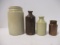 Vintage Stoneware Crocks and Bottles