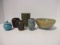 Studio Pottery Bowl, Lidded Jar and Vases