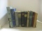 Art Nouveau Brass Expandable Book Stand and Early 1900's Novels