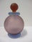 Glass Art Studio Blue and Red Satin Glass Perfume Bottle