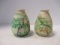 Pair of Nemadji Native American Bee Hive Pottery Vases