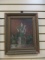 Framed Original Pussy Willow and Ivy Still Life Painting on Board
