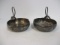 Two Victorian Silverplated Nappy Dishes