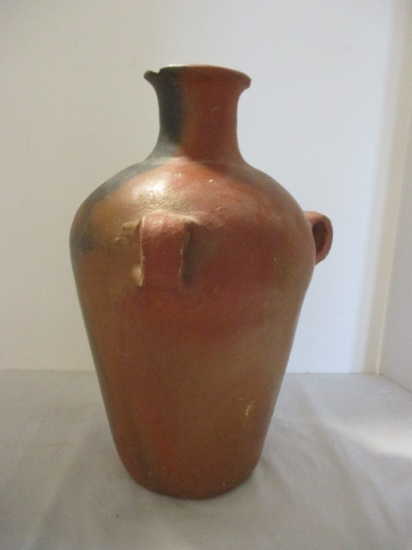 Catawba Style Red Clay Fire Kiln 3 Handle Jug/Vase