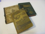 Three Late 1800's Antique Books-