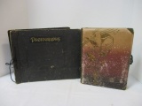 Antique Photo Album and Photo Scrapbook with 1940's Snap Shots