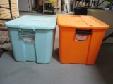 Two 20 Gallon Totes with Lids