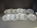 12 Sandwich Glass Plates