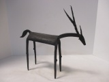 Artisan Iron Gazelle Sculpture