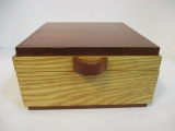 Hand Crafted Wooden Hinge Lid Box