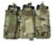 (3) Fully Loaded AR-15 PMAGS in Camouflage Triple Mag MOLLE Pouch