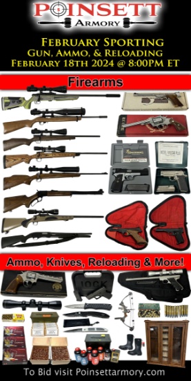 February Sporting Guns, Ammo, & Reloading Auction