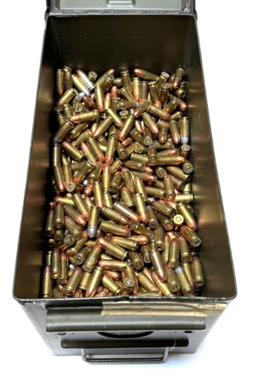 1000rds. Of 9mm FMJ Reloaded Brass Ammunition