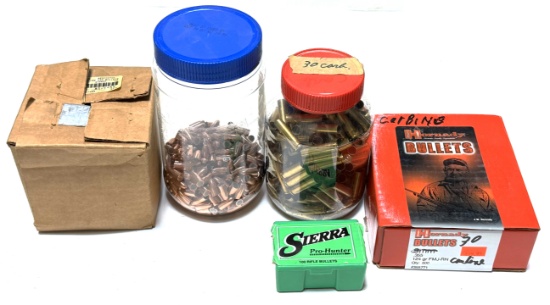 Large Reloading Lot - .30 Carbine Bullets and Brass