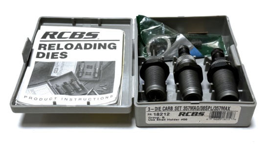RCBS 3-Die Carb Set 357MAG/38S/357MAX