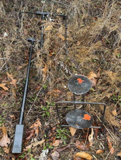 Port-A-Fold Target Mount and Steel Plate Spinner Target