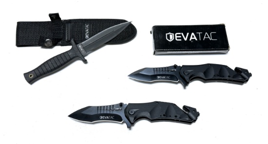 (3) Evatac Knives 