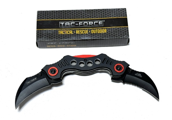 NIB Tac-Force TF-669BK Tactical 2-Blade Pocket Knife
