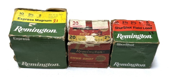 Shotgun Ammo Lot - (21) 10GA., (41) 20GA.