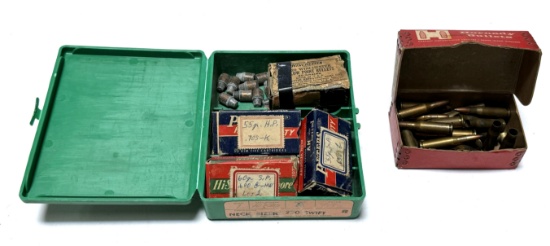 Lot of Various Bullets and Brass for Reloading