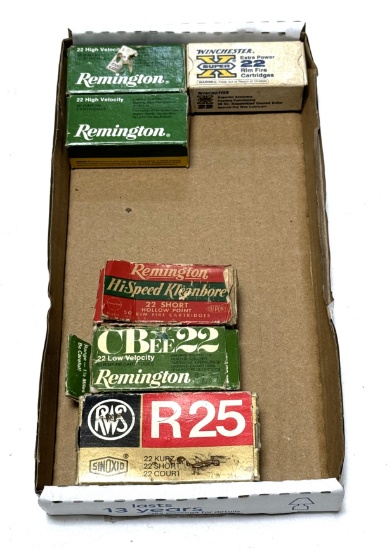 (6) Boxes of Factory .22 Short Ammunition (261rd. Total)