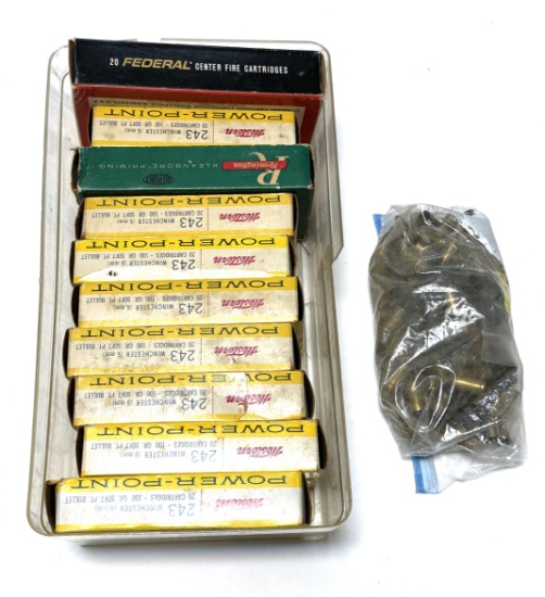 Large Lot of .243 Win. Shot Brass and 9mm Shot Brass (7 Lbs.)