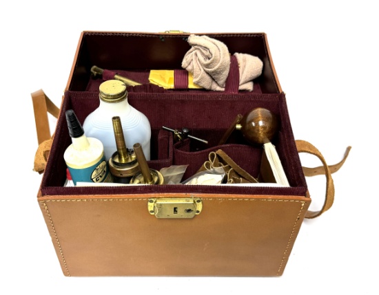 CVA Mountain Rifle Kit - Leather Satchel with EVERYTHING a Blackpowder Shooter needs!