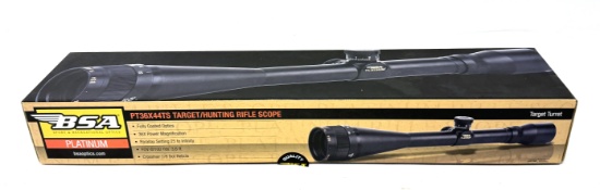 NIB BSA Platinum PT36X44TS Target/Hunting Rifle Scope we/ Sunshade Extensions