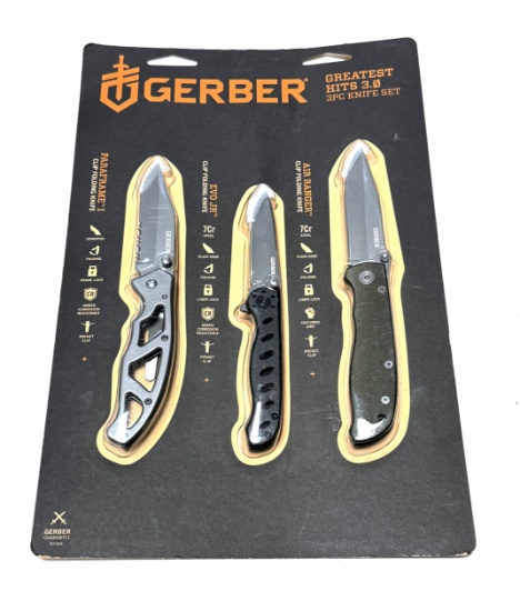 NIB Gerber Greatest Hits 3.0 - 3 Pc. Knife Set