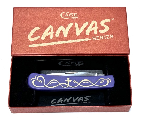 NIB Case Canvas Faith and Love M154 SS Trapper Pocket Knife