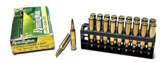 NIB 20rds. Of 7mm REM Mag. 150gr. Remington Core-Lokt PSP Ammunition