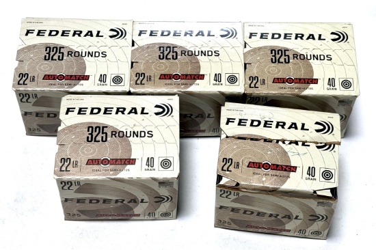NIB Approximately 1500rds. Of .22 LR 40gr. Federal AutoMatch Ammunition 