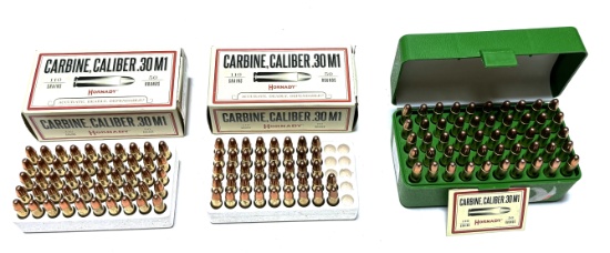 NIB 142rds. Of .30 CARBINE 110gr. FMJ Hornady Ammunition