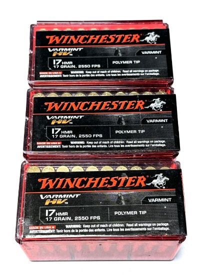 NIB 60rds. Of .17 HMR 17gr. Polymer Tip Winchester Varmint HV Ammunition