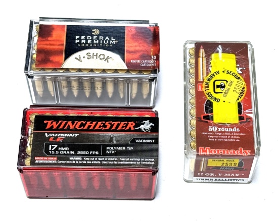 NIB 60rds. Of .17 HMR Assorted Ammunition
