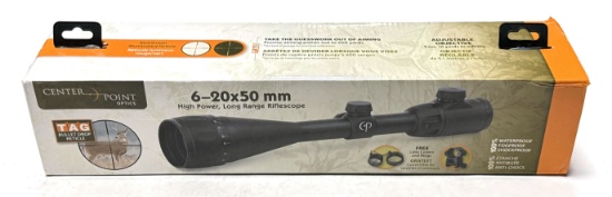 NIB Center Point 6-20x50mm High Power Long Range Rifle Scope