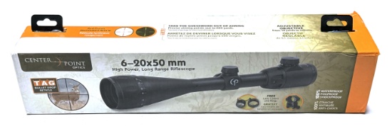 NIB Center Point 6-20x50mm High Power Long Range Rifle Scope 